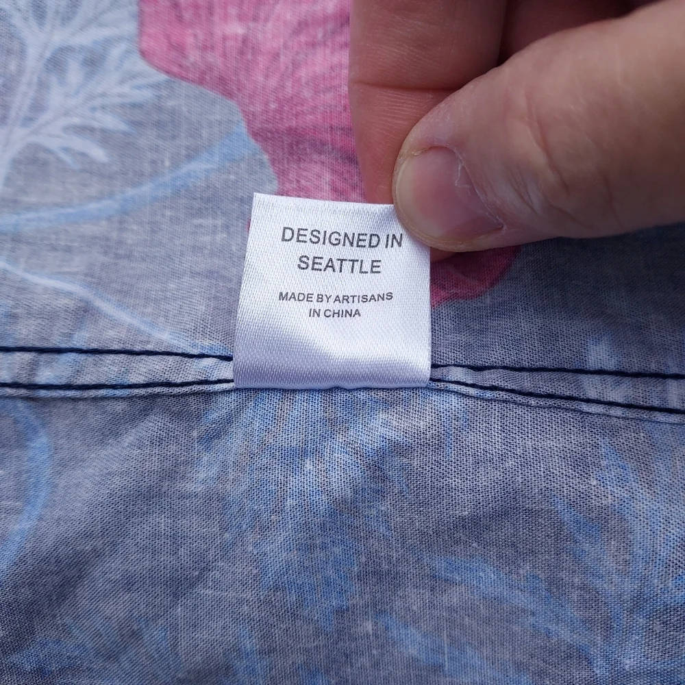 Hemloya Lena Shirt In POPPY print - Picture 6 of 6